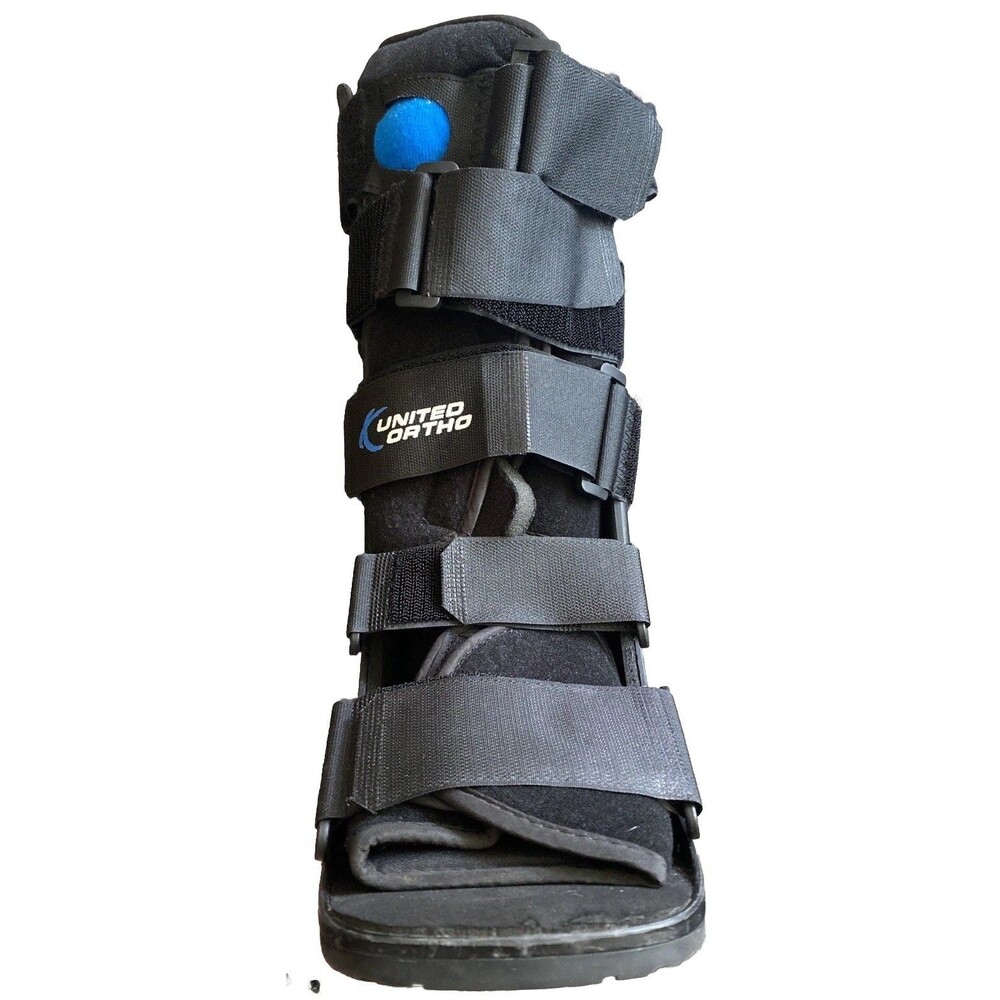 United Ortho Air Cam Walker Fracture Boot Sz SMALL Black Long Tall Top